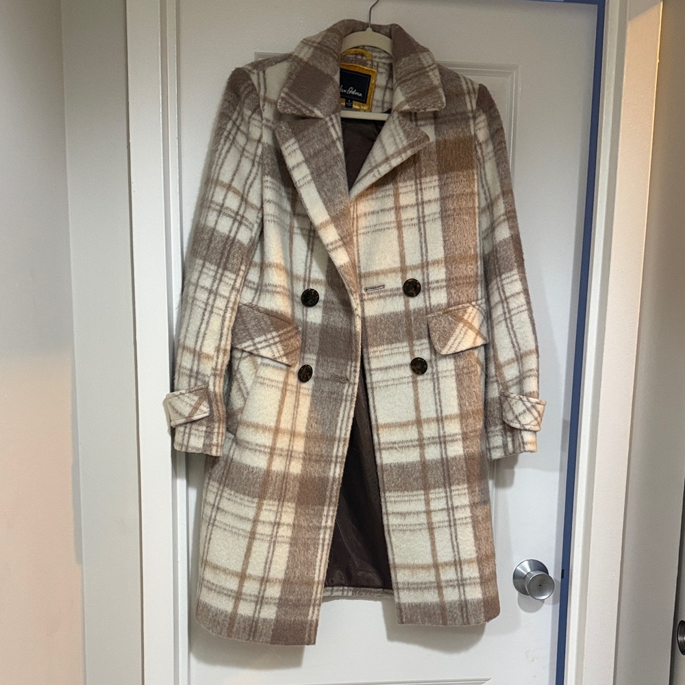 Sam Edelman Plaid Wool Coat